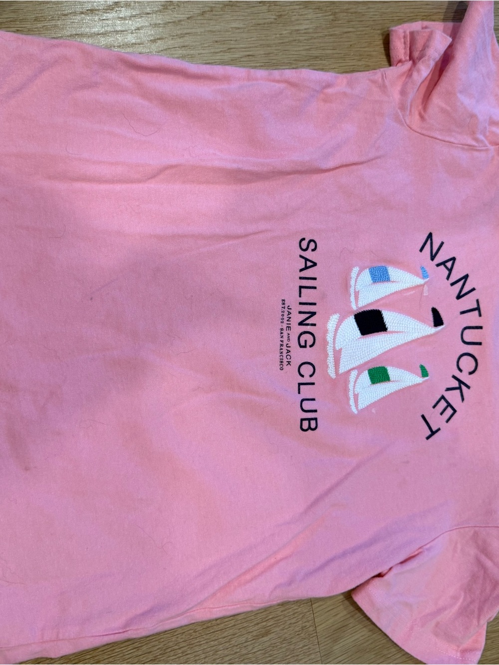 Janie and Jack Pink Nantucket Sailing Club Tee